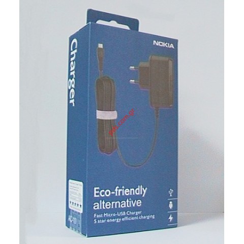 Original travel charger for Nokia AC-10E Blister  220Volt micro usb