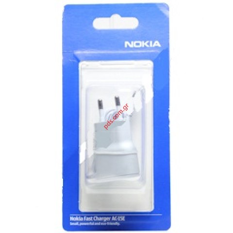 Γνήσιος φορτιστής σπιτιού Nokia AC-15E White color Blister