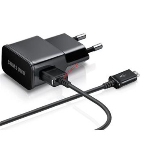 Γνήσιος φορτιστής σπιτιού set Samsung ETA-U90 Micro USB Black σε μαύρο χρώμα (BULK) ETA-U90EB+ECB-DU4ABE