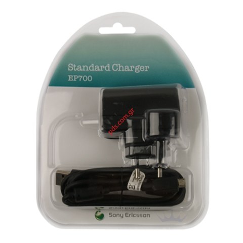 Γνήσιος φορτιστής σπιτιού Sony Ericsson microUSB EP700 (X10 mini, Vivaz..) Blister