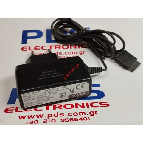 Γνήσιος φορτιστής ταξιδίου SHARP GX 15 (XN -1QC71) Power 5W / 5.2V / 650MAH Bulk