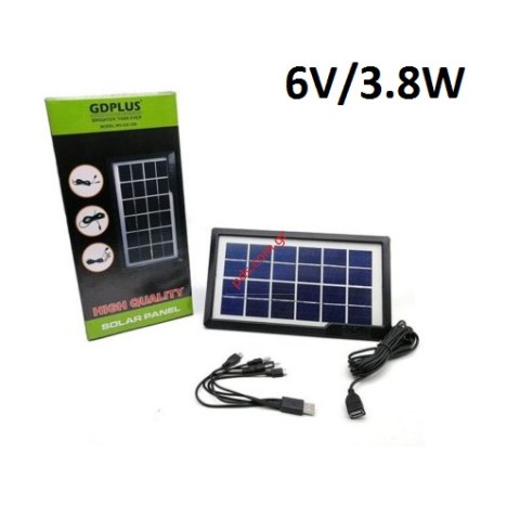 Φωτοβολταϊκό Πάνελ φορτιστής GD-10X (5 Volt DC 3.8W) USB IP65  Φωτοβολταϊκό Πάνελ φορτιστής GD-10X (5 Volt DC 3.8W) USB IP65