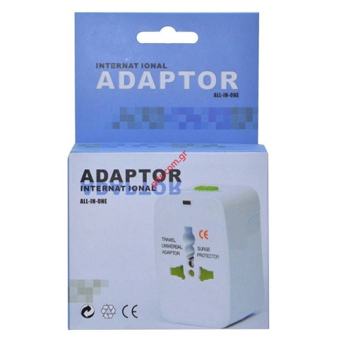 Αντάπτορας Ταξιδίου παγκόσμιος (EU, USA, UK, AUS, JAP, CN) 220/110V Universal power converter adaptor