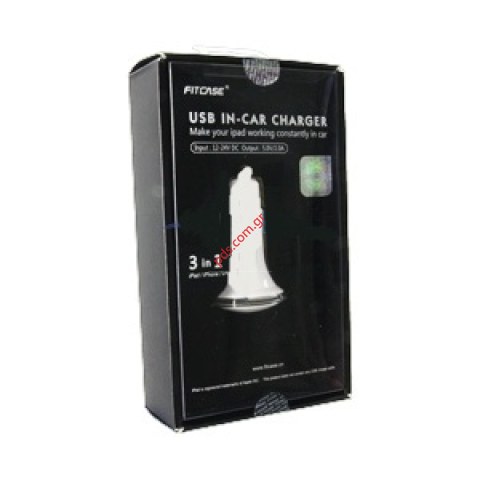 Car Adapter to USB for use all phones 12V/24V CURRENT 2A (DS-CH-02 12-24V) White Car Adapter to USB for use all phones 12V/24V CURRENT 2A (DS-CH-02 12-24V) White