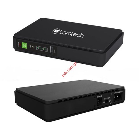Τροφοδοτικό LAMTECH MINI DC UPS 30W 2.0A 9V/12V OUTPUT Black BOX Τροφοδοτικό LAMTECH MINI DC UPS 30W 2.0A 9V/12V OUTPUT Black BOX
