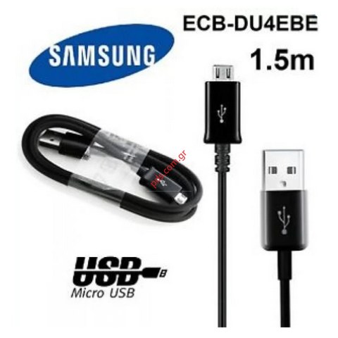 Original Data Cable ECB-DU4EBE Samsung microUSB-B 1,5m Black (Bulk) Original Data Cable ECB-DU4EBE Samsung microUSB-B 1,5m Black (Bulk)