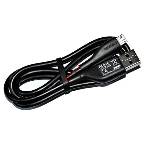 Original data cable MicroUsb Nokia CA-179 Bulk (80 cm) Standard USB to micro-USB jack Original data cable MicroUsb Nokia CA-179 Bulk (80 cm) Standard USB to micro-USB jack