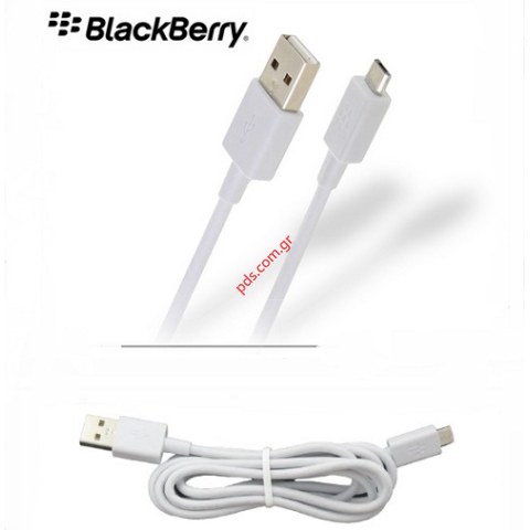 Γνήσιο καλώδιο MicroUSB Grey Blackberry (ASY-31296-003) 1.20cm σε γκρί χρώμα Bulk