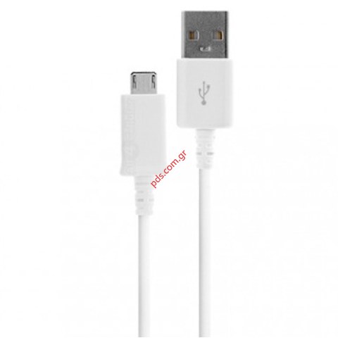 Original data cable MicroUSB Samsung ECB-DU4EWE White (1,5 m) Bulk S4