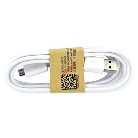 Original data cable MicroUSB Samsung ECB-DU4EWE White (1,5 m) Bulk S4 Original data cable MicroUSB Samsung ECB-DU4EWE White (1,5 m) Bulk S4