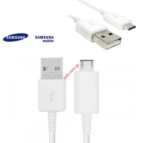 Γνήσιο καλώδιο MicroUSB Samsung EP-DG925UWE 1.2M White σε λευκό χρώμα Bulk (LIMITED STOCK)
