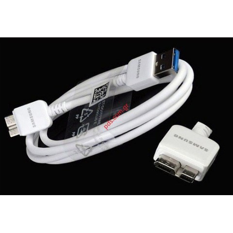 Γνήσιο καλώδιο Samsung Note 3 USB Data Cable white 1M ET-DQ10YOWEG/ET-DQ11Y1WE Bulk (LIMITED STOCK)