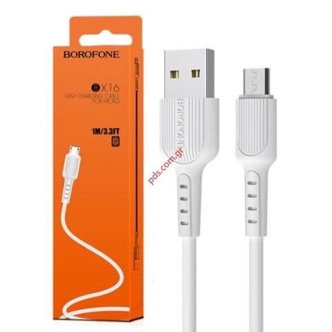 Cable Borofone MicroUSB B BX16 1M Black BOX Cable Borofone MicroUSB B BX16 1M Black BOX
