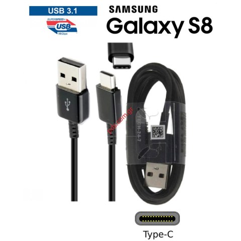 Γνήσιο καλώδιο Black Samsung Type-C EP-DG950CBE (Bulk) 