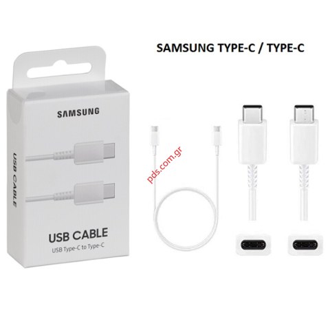 Original cable White Samsung Type-C to Type-C EP-DA705BBE USB (BOX) Original cable White Samsung Type-C to Type-C EP-DA705BBE USB (BOX)