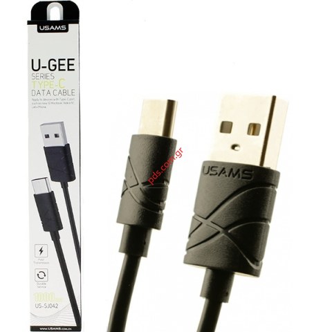 Καλώδιο USB Cable Type C Usams SJ042 1M Black U-GEE PVC Blister