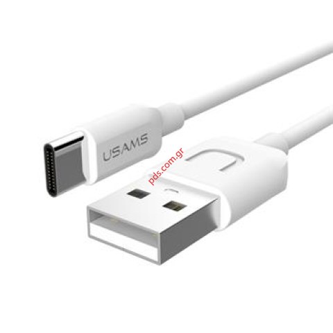 Data Cable USB Type C Usams SJ099 1M White U TURN Blister Data Cable USB Type C Usams SJ099 1M White U TURN Blister