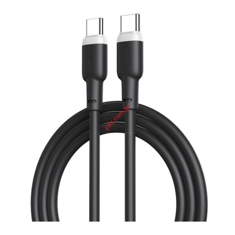 Καλώδιο XO NB208B 60W Black Fast 2.1A Type C / Type C σε μαύρο χρώμα 1M Box