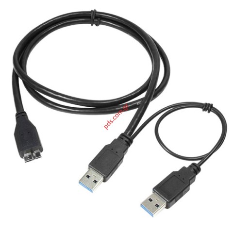 Καλώδιο Logilink CU0072 USB 3.0 Y POWER CABLE 2X AM TO 1X MICRO BM 1M BLACK