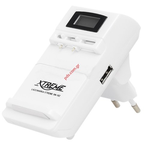 Γενικός φορτιστής μπαταρίας XN-102 με USB εξόδου για το κινητό PDA, Κάμερα (ΕU Plug).