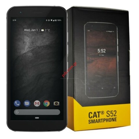 Αδιάβροχο κινητό τηλέφωνο CAT S52 Black Water-dust proof IP67 σε μαύρο χρώμα Box