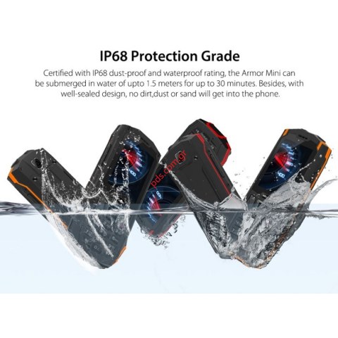 Κινητό τηλέφωνο αδιάβροχο Ulefone Armor Mini Waterproof IP68 Black 32MB/32MB RAM (ΕΠΙΚΟΙΝΩΝΗΣΤΕ ΓΙΑ ΔΙΑΘΕΣΙΜΟΤΗΤΑ)