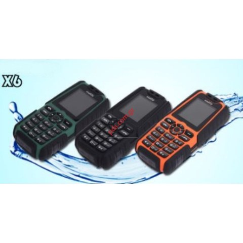 Mobile phone waterproof XIAOCAI X6 DUAL SIM Black green 