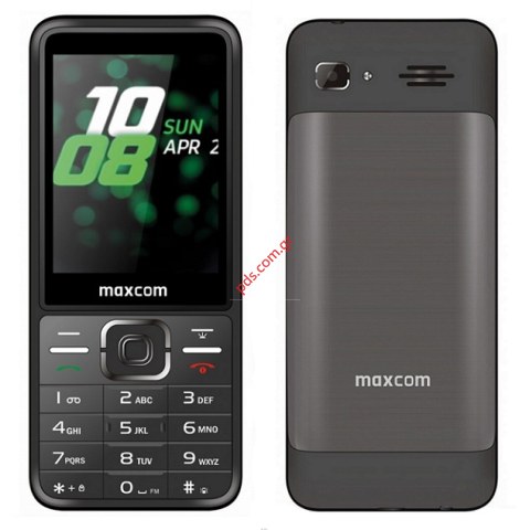 Κινητό τηλέφωνο Maxcom MM244 2.8 με πλήκτρα και Bluetooth, Ραδιόφωνο, Κάμερα, Φακό και Μεγάλα Γράμματα, Γκρι Box