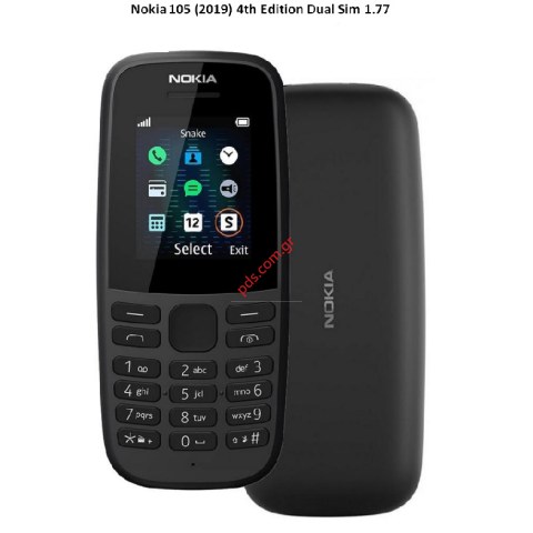 Mobile phone Nokia 105 (2017) TA-1174 1.8 DUAL SIM Black Box 