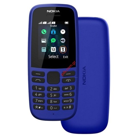 Κινητό τηλέφωνο Nokia 105 Dual Sim Black (NOKIA 105 / 2017) σε μαύρο & λευκό χρώμα