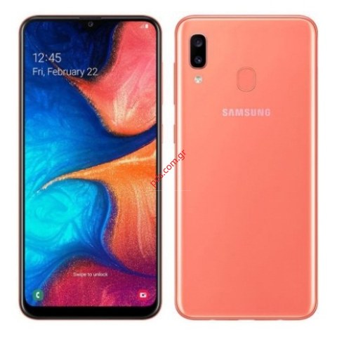 Κινητό τηλέφωνο Samsung Galaxy A20e 2019 DS Coral 5.8 SM-A202F 4G 3GB/32GB σε κόκκινο χρώμα
