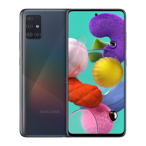 Κινητό τηλέφωνο Samsung Galaxy A51 4/128GB Black SM-A515F Dual Sim σε μαύρο χρώμα BOX