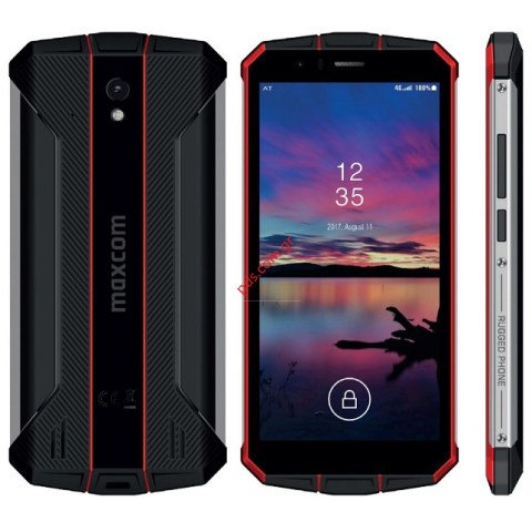 Κινητό τηλέφωνο Smartphone Maxcom MS 507 4G IPS 5 Dual SIM/ 32GB/ 3GB RAM/ LTE/ IP68/ Android 9 Waterproof Black Orange Box