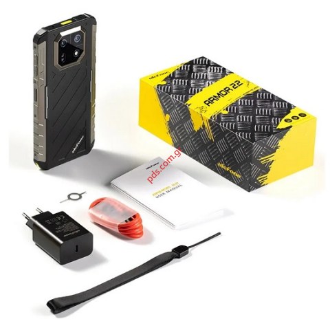 Κινητό τηλέφωνο Smartphone Ulefone 22, 6.58 inch 8GB, 128GB, Lion 6600mAh, Black μαύρο χρώμα IP68/69 Box