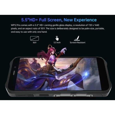 Smartphone OUKITEL WP12 Pro, IP68/IP69K, 5.5 inch 4/64GB, Octa-core Black Box