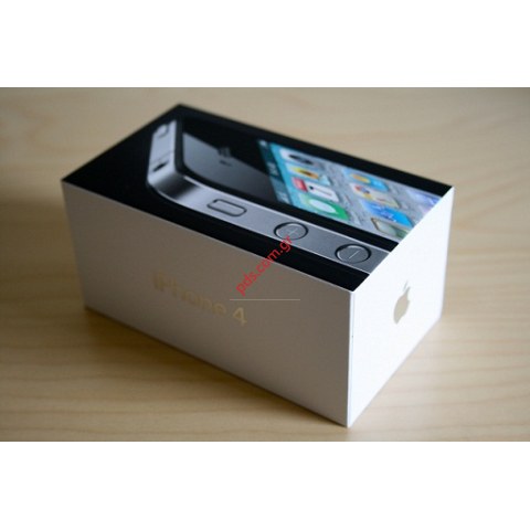 Γνήσιο άδειο κουτί τηλεφώνου Apple iPhone 4G Black σε μαύρο χρώμα 