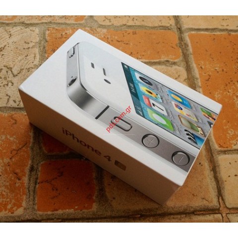 Γνήσιο άδειο κουτί τηλεφώνου Apple iPhone 4G White σε λευκό χρώμα 