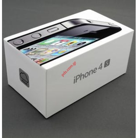 Γνήσιο άδειο κουτί τηλεφώνου Apple iPhone 4S Black σε μαύρο χρώμα 