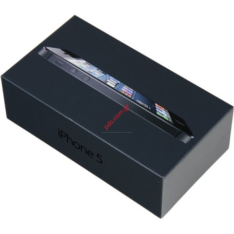 Γνήσιο άδειο κουτί τηλεφώνου Apple iPhone 5 16GB Black σε μαύρο χρώμα 