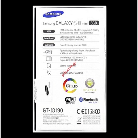 Original Phone Box Samsung i8190 Galaxy S3mini with Accessories