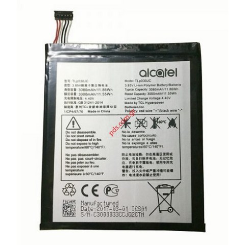 Γνήσια εσωτερική μπαταρία Alcatel OT-9008X A3 XL (TLp030JC) Lion 3000mAh Bulk Γνήσια εσωτερική μπαταρία Alcatel OT-9008X A3 XL (TLp030JC) Lion 3000mAh Bulk