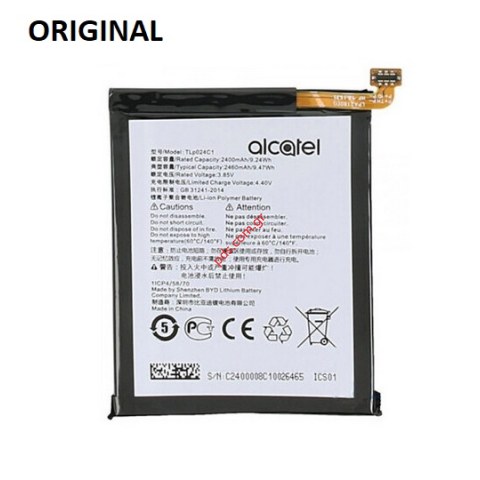 Γνήσια μπαταρία Alcatel A3 (5046D) OEM TLP024C7, TLP024C1 Lion 2400mah (ORIGINAL) Γνήσια μπαταρία Alcatel A3 (5046D) OEM TLP024C7, TLP024C1 Lion 2400mah (ORIGINAL)