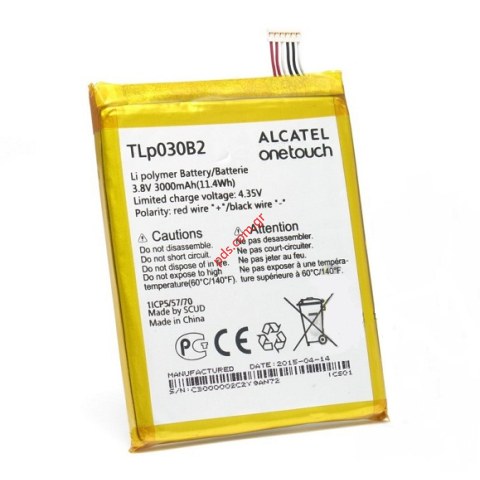 Γνήσια μπαταρία Alcatel Battery OT7045Y (TLP030B2) Li-Polymer 3000mAh (Bulk) Γνήσια μπαταρία Alcatel Battery OT7045Y (TLP030B2) Li-Polymer 3000mAh (Bulk)