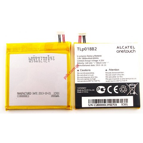 Γνήσια μπαταρία Alcatel ΟΤ-6030 (TLp018B2) Lion 1800mah Bulk  Γνήσια μπαταρία Alcatel ΟΤ-6030 (TLp018B2) Lion 1800mah Bulk