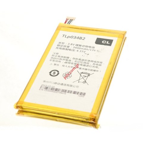 Γνήσια μπαταρία Alcatel TLp034B2 OT 7050Y Lion 3400mah BULK. Γνήσια μπαταρία Alcatel TLp034B2 OT 7050Y Lion 3400mah BULK.