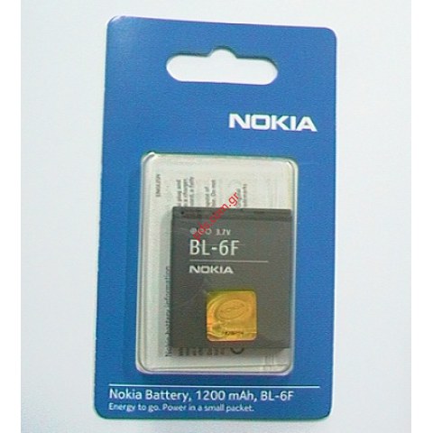 Γνήσια μπαταρία BL-6F Nokia N95 8GB (Polymer-Lion 1200 mah) Blister Γνήσια μπαταρία BL-6F Nokia N95 8GB (Polymer-Lion 1200 mah) Blister