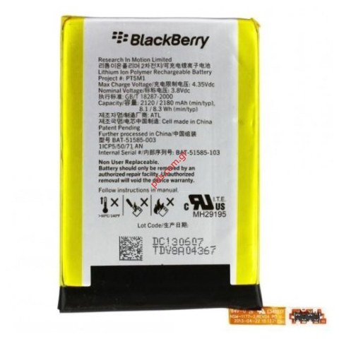 Original battery BlackBerry Q5 (BAT-51585-003) Li-Ion, 3,7V, 2180mAh Bulk Original battery BlackBerry Q5 (BAT-51585-003) Li-Ion, 3,7V, 2180mAh Bulk
