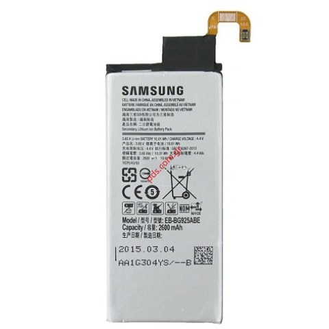 Γνήσια μπαταρία EB-BG925ABE Samsung SM-G925 Galaxy S6 Edge Lion 2600mah Bulk (ORIGINAL) Γνήσια μπαταρία EB-BG925ABE Samsung SM-G925 Galaxy S6 Edge Lion 2600mah Bulk (ORIGINAL)