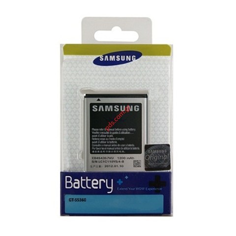 Γνήσια μπαταρία EB454357VU Samsung Galaxy Pocket GT B5510 Galaxy Y Pro (Blister) ΕΞΑΝΤΛΗΘΗΚΑΝ Γνήσια μπαταρία EB454357VU Samsung Galaxy Pocket GT B5510 Galaxy Y Pro (Blister) ΕΞΑΝΤΛΗΘΗΚΑΝ