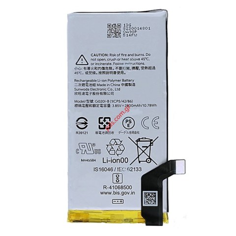 Γνήσια μπαταρία Google Pixel 4 (G020I-B) 4G LION 2800MaH 3.85V Bulk 